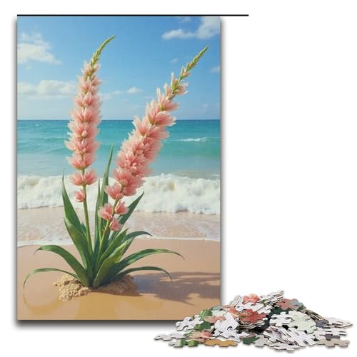 Puzzle für Erwachsene 1000 Teile Schilfblumen-Strand Puzzlespiele Spielzeug Geschenk geeignet für die Schreibtischdekoration 1000 Teile (75 x 50 cm) von ouynngjing