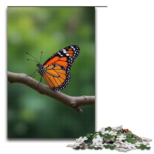 Puzzle für Erwachsene 1000 Teile Schmetterlingsbarsch-Zweig Puzzlespiel lustiges Spielzeug 1000 Teile (38 x 26 cm) von ouynngjing