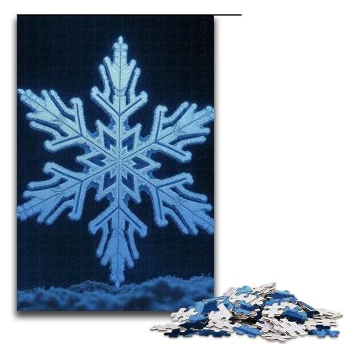 Puzzle für Erwachsene 1000 Teile Schneefliegen-Puzzle Holzpuzzle Lernspiel Herausforderungsspielzeug 1000 Teile (75 x 50 cm) von ouynngjing