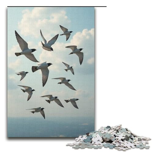 Puzzle für Erwachsene 1000 Teile Schwalben-Puzzle Geburtstagsgeschenk für Teenager ab 14 Jahren 1000 Teile (38 x 26 cm) von ouynngjing