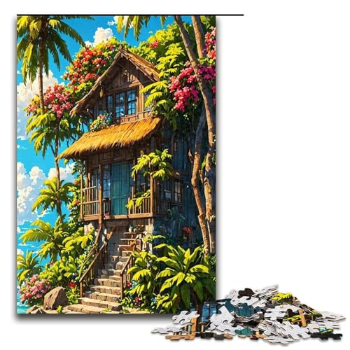 Puzzle für Erwachsene 1000 Teile Sommerlandschaft Mustermontage hilft dem Gehirn süchtig machendes Spielzeug zur Förderung der Geduld 1000 Teile (75 x 50 cm) von ouynngjing