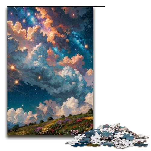 Puzzle für Erwachsene 1000 Teile Sommerwolken Puzzle Lernspiele für Zuhause DIY Spielzeug tolles Geschenk für Spiele 1000 Teile (75 x 50 cm) von ouynngjing