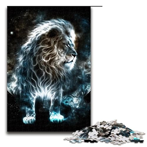 Puzzle für Erwachsene 1000 Teile Spektraler Löwe Holzpuzzle für Kinder Lernspiel 1000 PCS Puzzle für Erwachsene 1000 Teile Spektraler Löwe Holzpuzzle für Kinder Lernspiel 1000 PCS von ouynngjing