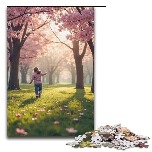 Puzzle für Erwachsene 1000 Teile Spring is in The Air Holzpuzzle für Erwachsene Familienspiele Weihnachts- und Geburtstagsgeschenke 1000 Teile (38 x 26 cm) von ouynngjing
