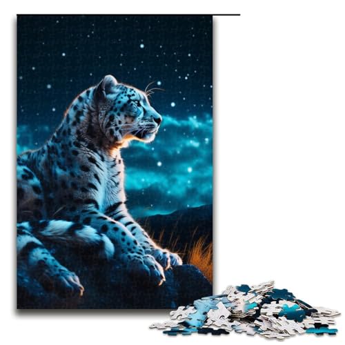 Puzzle für Erwachsene 1000 Teile Stern Schneeleopard Familie Holzpuzzle Lernspiel Herausforderung Spielzeug 1000 PCS Puzzle für Erwachsene 1000 Teile Stern Schneeleopard Familie Holzpuzzle Lernspiel Herausforderung Spielzeug 1000 PCS von ouynngjing