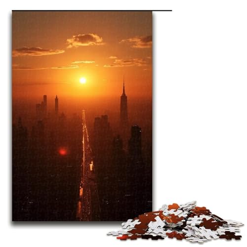 Puzzle für Erwachsene 1000 Teile The Rising Sun Holzpuzzle Lernspiel Herausforderungsspielzeug 1000 Teile (75 x 50 cm) von ouynngjing