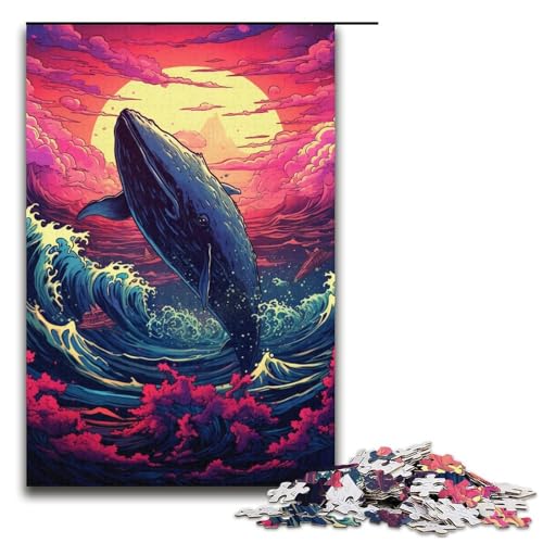 Puzzle für Erwachsene 1000 Teile Tiere im Meer Puzzle Lernspiele für Zuhause DIYSpielzeug tolles Geschenk für Spiele 1000 Teile (38 x 26 cm) von ouynngjing