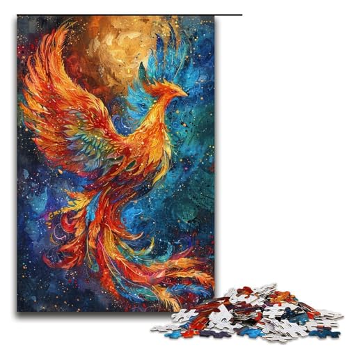 Puzzle für Erwachsene 1000 Teile Vogel Phönix Holzpuzzle für Kinder Lernspiel 1000 Teile (75 x 50 cm) von ouynngjing