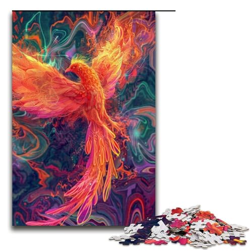 Puzzle für Erwachsene 1000 Teile Vogel Phönix Puzzle Spielspielzeug lustig 1000 Teile (75 x 50 cm) von ouynngjing