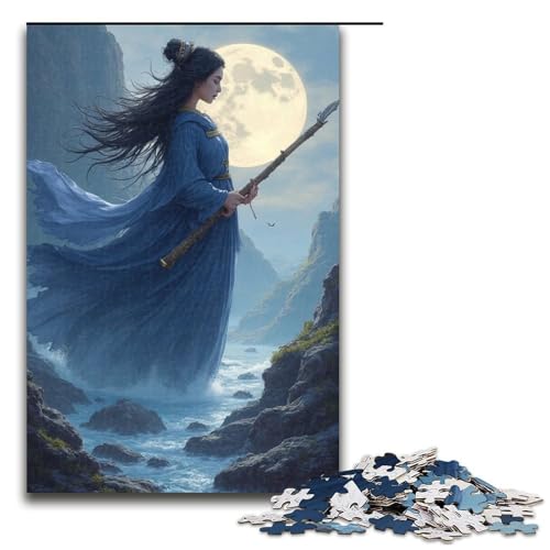 Puzzle für Erwachsene 1000 Teile Wassermondhöhle Puzzlespiel Spielzeug Lustiges 1000 PCS (75x50cm) von ouynngjing