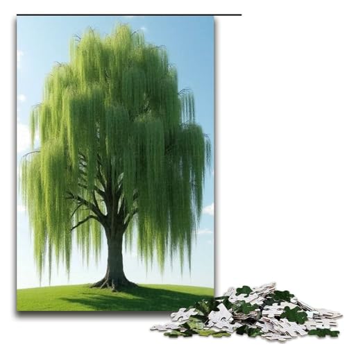 Puzzle für Erwachsene 1000 Teile Weidenbaum-Puzzle Geburtstagsgeschenk für Teenager ab 14 Jahren 1000 Teile (75 x 50 cm) von ouynngjing