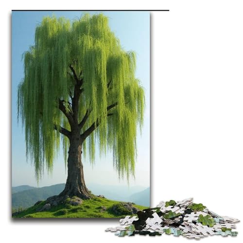 Puzzle für Erwachsene 1000 Teile Weidenbaum-Puzzle Lernspiele für Zuhause DIY-Spielzeug tolles Geschenk für Spiele 1000 Teile (75 x 50 cm) von ouynngjing