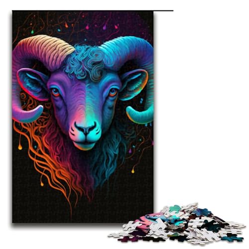 Puzzle für Erwachsene 1000 Teile Ziegen Holzpuzzle 1000 PCS Puzzle für Erwachsene 1000 Teile Ziegen Holzpuzzle 1000 PCS von ouynngjing