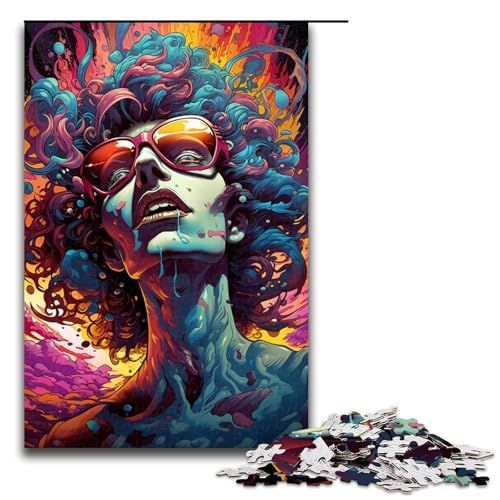 Puzzle für Erwachsene 1000 Teile bunter Mann Heimdekoration Puzzle-Spielzeug Geschenk für die ganze Familie 1000 Teile (75 x 50 cm) von ouynngjing