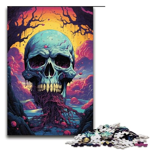 Puzzle für Erwachsene 1000 Teile buntes Fantasy-Monster-Puzzle Holzpuzzle Lernspiel Herausforderungsspielzeug 1000 Teile (75 x 50 cm) von ouynngjing