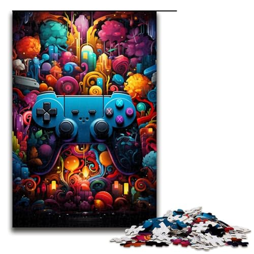 Puzzle für Erwachsene 1000 Teile buntes GamepadPuzzle Geburtstagsgeschenk für Teenager ab 14 Jahren 1000 Teile (75 x 50 cm) von ouynngjing