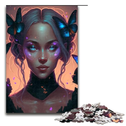 Puzzle für Erwachsene 1000 Teile charmantes Mädchen Puzzle Spiele Spielzeug Geschenk geeignet für die Schreibtischdekoration 1000 Teile (75 x 50 cm) von ouynngjing