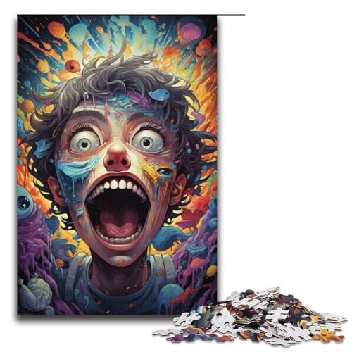 Puzzle für Erwachsene 1000 Teile farbenfrohes Fantasie-Puzzle für kleine Jungen jedes Teil ist einzigartig – anspruchsvolles unterhaltsames Familienspiel 1000 Teile (38 x 26 cm) von ouynngjing