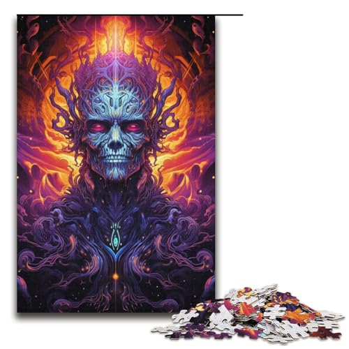 Puzzle für Erwachsene 1000 Teile farbenfrohes Höllendämonen-Puzzle Lernspiele für Zuhause DIY-Spielzeug tolles Geschenk für Spiele 1000 Teile (38 x 26 cm) von ouynngjing