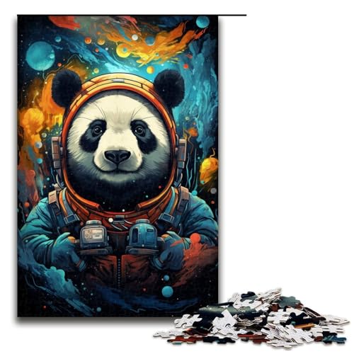 Puzzle für Erwachsene 1000 Teile farbenfrohes psychedelisches Panda-Kunst-Puzzle Geburtstagsgeschenk für Teenager ab 14 Jahren 1000 Teile (75 x 50 cm) von ouynngjing