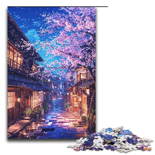 Puzzle für Erwachsene 1000 Teile friedlicher Wasserfall Lernspiele für Zuhause DIYSpielzeug tolles Geschenk für Spiele 1000 Teile (75 x 50 cm) von ouynngjing