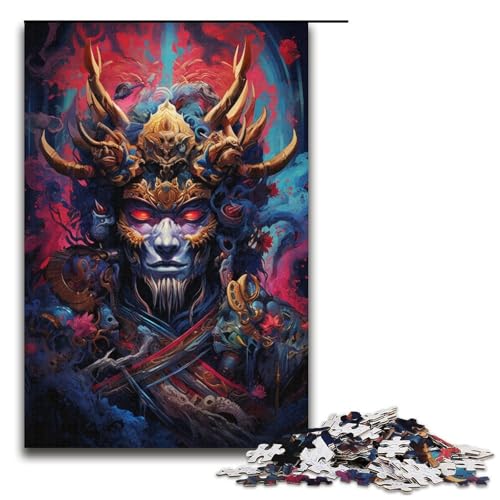Puzzle für Erwachsene 1000 Teile japanische SakuraSamuraiPuzzles Heimdekoration Spielzeug Geschenk für die ganze Familie 1000 Teile (38 x 26 cm) von ouynngjing