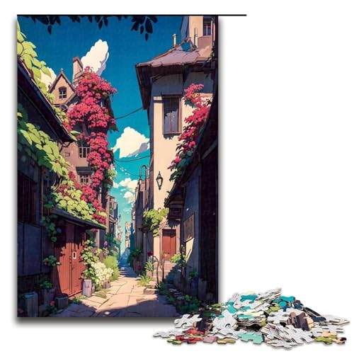 Puzzle für Erwachsene 1000 Teile japanischer Stil lustiges Spielzeug 1000 Teile (75 x 50 cm) von ouynngjing
