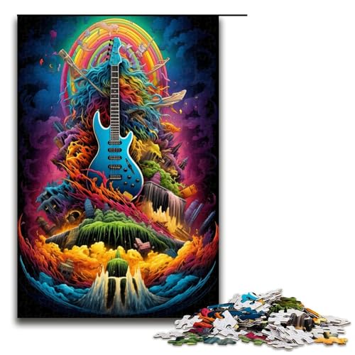 Puzzle für Erwachsene 1000 Teile magische Gitarre Geburtstagsgeschenk Geschenke für Teenager ab 14 Jahren 1000 Teile (75 x 50 cm) von ouynngjing