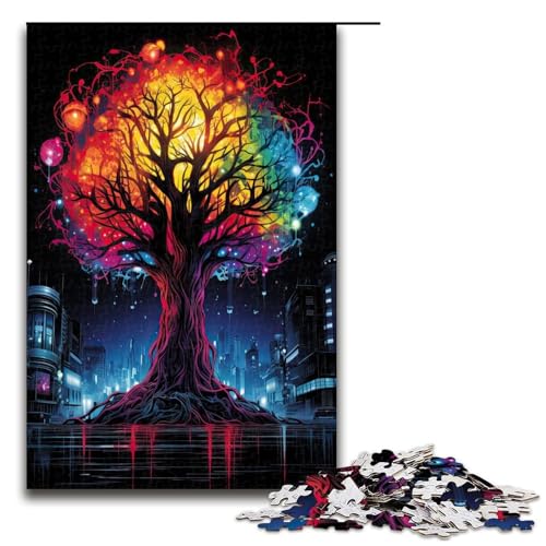 Puzzle für Erwachsene 1000 Teile magischer Baum Lernspiele für Zuhause DIY Spielzeug tolles Geschenk für Spiele 1000 Teile (75 x 50 cm) von ouynngjing