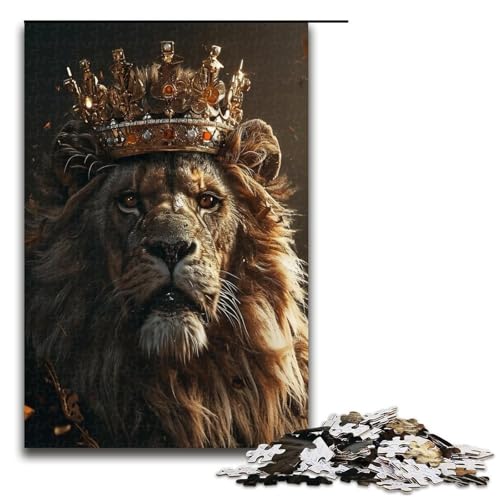 Puzzle für Erwachsene 1000 Teile mittelalterlicher Löwe Puzzle Spiele Spielzeug Geschenk geeignet für die Schreibtischdekoration 1000 Teile (75 x 50 cm) von ouynngjing