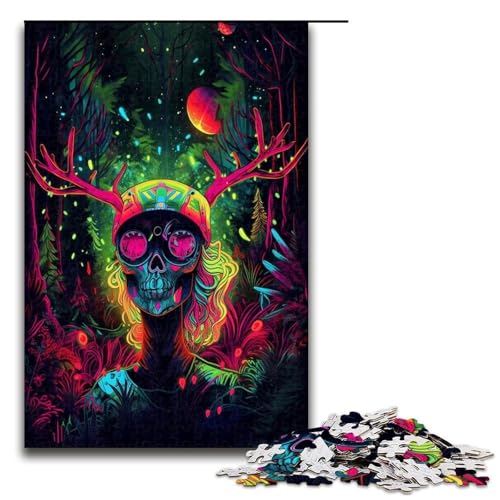 Puzzle für Erwachsene 1000 Teile psychedelische Stimmung Puzzle Spiele Spielzeug Geschenk geeignet für die Schreibtischdekoration 1000 Teile (75 x 50 cm) von ouynngjing