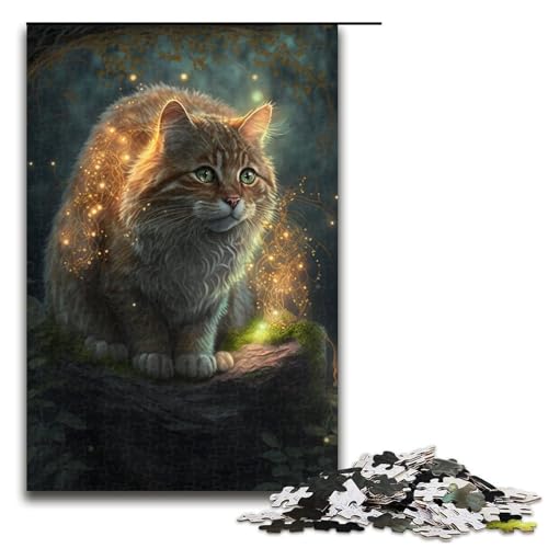 Puzzle für Erwachsene 1000 Teile süßes KätzchenPuzzle Geburtstagsgeschenk für Teenager ab 14 Jahren 1000 Teile (75 x 50 cm) von ouynngjing