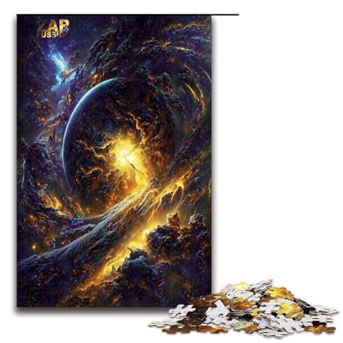 Puzzle für Erwachsene 1000 Teile unendliches Lochpuzzle Holzpuzzle Lernspiel Herausforderungsspielzeug 1000 Teile (75 x 50 cm) von ouynngjing