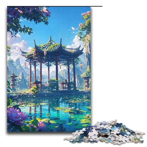 Puzzle für Erwachsene 1000 Teile versteckter Schrein Puzzle Lernspiele für Zuhause DIYSpielzeug tolles Geschenk für Spiele 1000 Teile (38 x 26 cm) von ouynngjing
