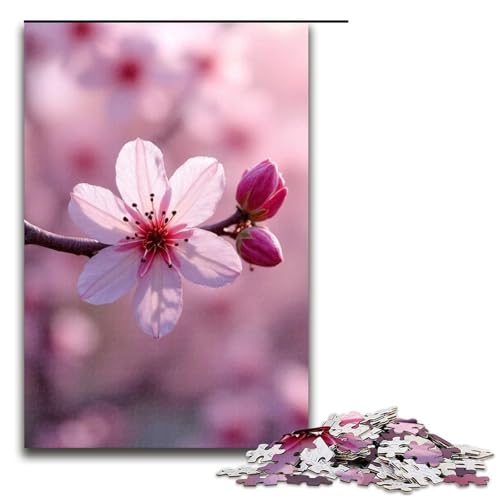 Puzzle für Erwachsene 1000 Teile wunderschöne Kirschblüten Puzzle für Erwachsene Holzpuzzle Familienspiele Weihnachts- und Geburtstagsgeschenke 1000 Teile (75 x 50 cm) von ouynngjing