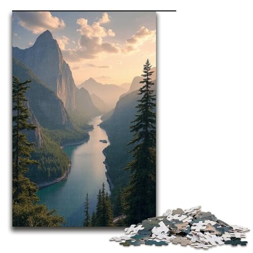 Puzzle für Erwachsene 1000 Teile wunderschöne Landschaft unmögliches Puzzle Familienspiel Stressabbau schwierige Herausforderung 1000 Teile (75 x 50 cm) von ouynngjing