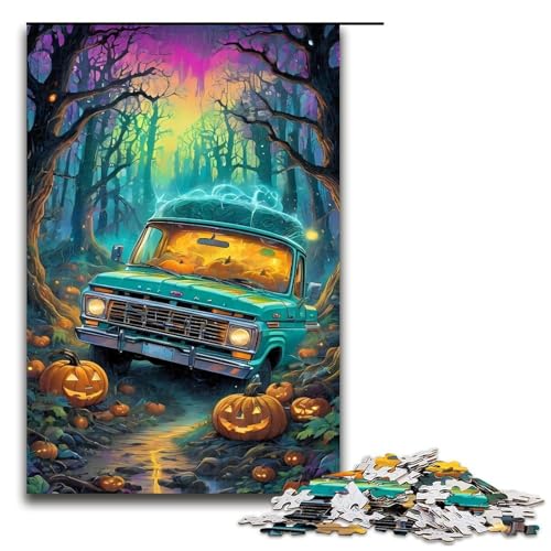 Puzzle für Erwachsene Alter LKW 1000 Teile Holzpuzzle für Erwachsene und Kinder ab 12 Jahren Lernspielzeug 1000 Teile (75 x 50 cm) von ouynngjing