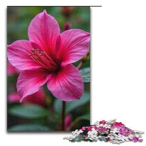 Puzzle für Erwachsene Azalea 1000 Teile Holzpuzzle für Erwachsene und Kinder ab 12 Jahren 1000 Teile (38 x 26 cm) von ouynngjing
