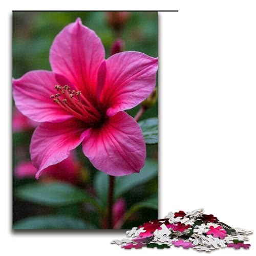 Puzzle für Erwachsene Azalea 1000-teiliges Holzpuzzle für Familienspiele 1000 Teile (75 x 50 cm) von ouynngjing