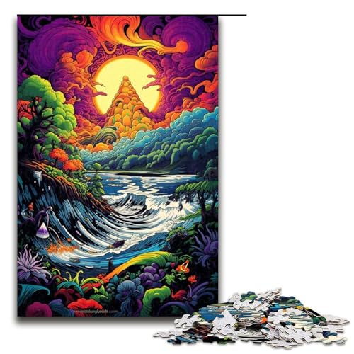 Puzzle für Erwachsene Bali_Strände_bunt 1000 Teile Holzpuzzle für Erwachsene und Kinder ab 12 Jahren Lernspielzeug 1000 Teile (75 x 50 cm) von ouynngjing