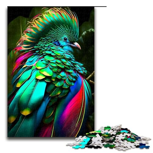 Puzzle für Erwachsene Bird4, 1000-teiliges Holzpuzzle für Kinder ab 12 Jahren, Lernspielzeug, 1000 Teile von ouynngjing