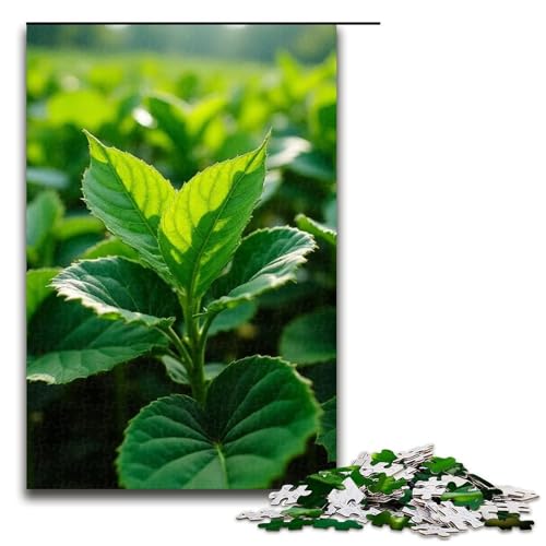 Puzzle für Erwachsene Blatt 1000 Teile Holzpuzzle für Kinder ab 12 Jahren Heimdekoration 1000 Teile (75 x 50 cm) von ouynngjing