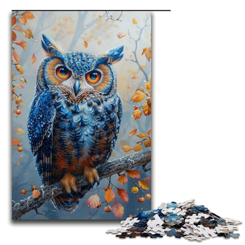 Puzzle für Erwachsene Bunte Eule 1000 Teile Holzpuzzle für Kinder ab 12 Jahren Lernspielzeug 1000 Teile (75 x 50 cm) von ouynngjing