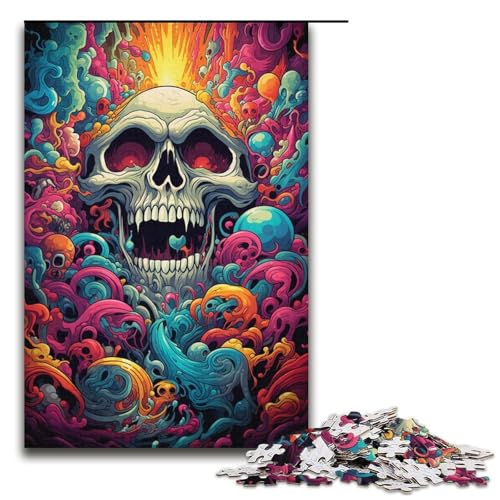 Puzzle für Erwachsene Bunte Fantasy-Monster 1000 Teile Holzpuzzle für Erwachsene und Kinder ab 12 Jahren Lernspielzeug 1000 Teile (38 x 26 cm) von ouynngjing