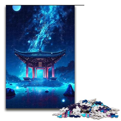 Puzzle für Erwachsene Cosmic River 1000-teiliges Holzpuzzle für Familienspiele 1000 PCS von ouynngjing