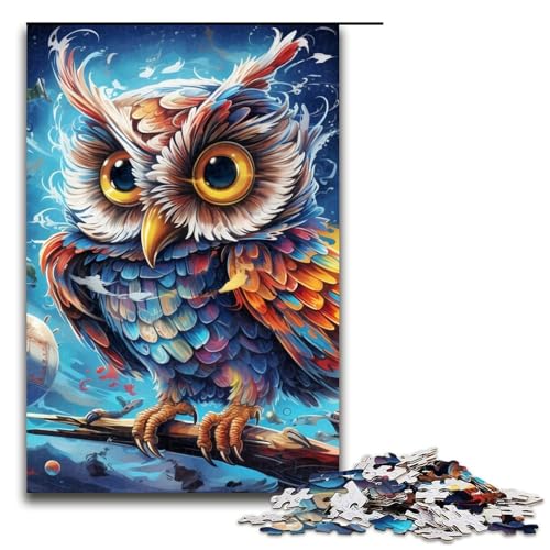 Puzzle für Erwachsene FantasyArtEule 1000 Teile Holzpuzzle für Erwachsene und Kinder ab 12 Jahren Lernspielzeug 1000 Teile (75 x 50 cm) von ouynngjing