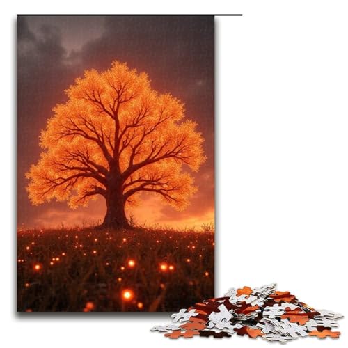 Puzzle für Erwachsene Feuerdrachenbaum 1000 Teile Holzpuzzle für Erwachsene und Kinder ab 12 Jahren 1000 Teile (75 x 50 cm) von ouynngjing