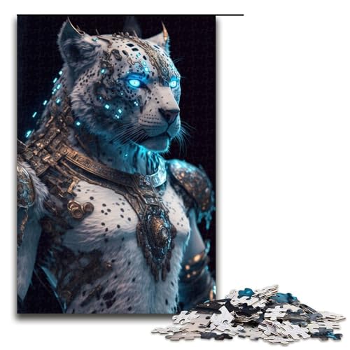 Puzzle für Erwachsene Future Snow Leopard1, 1000 Teile, Holzpuzzle für Erwachsene und Kinder ab 12 Jahren, Lernspielzeug, 1000 Teile von ouynngjing