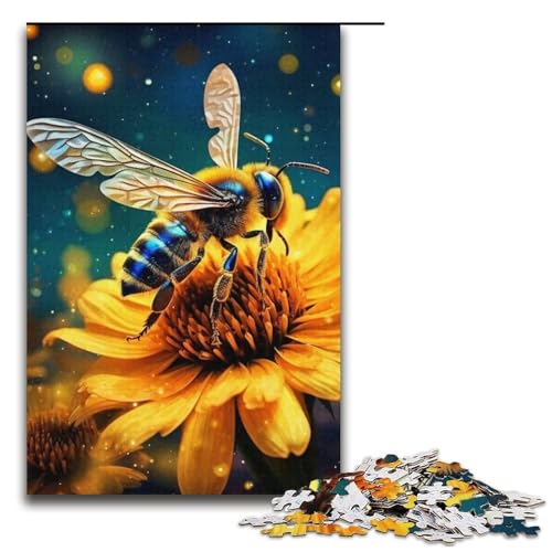 Puzzle für Erwachsene Galaxy Bees 1000 Teile Holzpuzzle für Kinder ab 12 Jahren anspruchsvolles Spiel 1000 Teile (38 x 26 cm) von ouynngjing