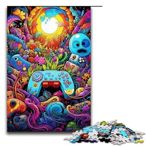 Puzzle für Erwachsene Gamecontroller 1000 Teile Holzpuzzle für Erwachsene und Kinder ab 12 Jahren 1000 Teile (75 x 50 cm) von ouynngjing
